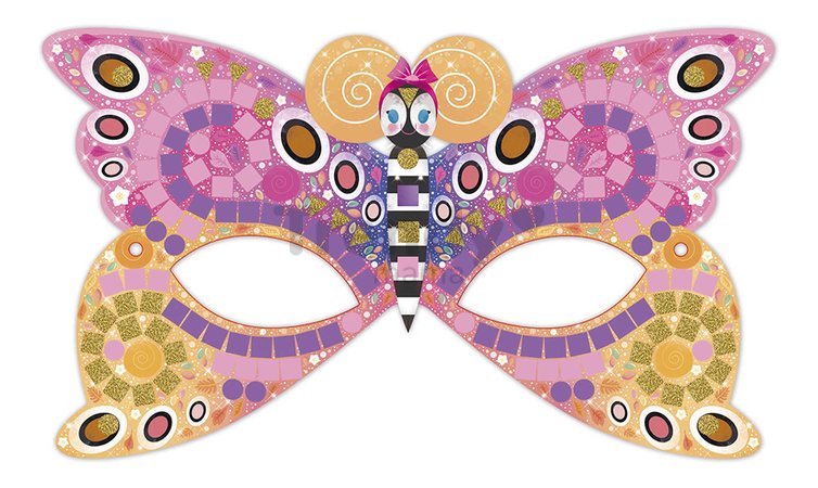 Mini kreatívna sada Mozaika Masky Mosaics Masks Atelier Janod 6 masiek od 7 rokov J07956