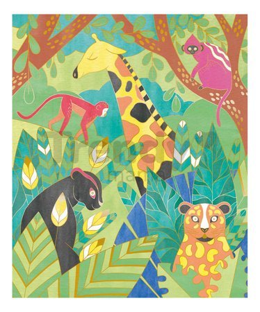 Maxi kreatívna sada Maľovanie vodovými farbami Zvieratká Golden Pictures Watercolor Animals Atelier Janod 4 obrázky od 6 rokov J07959