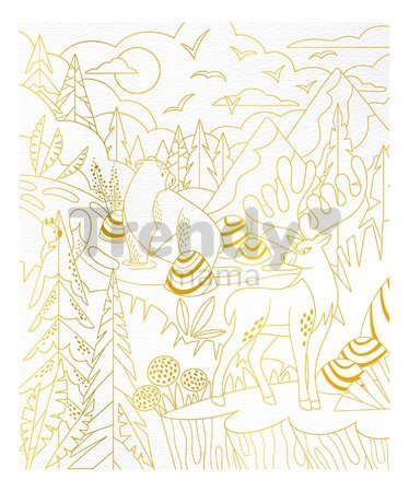 Maxi kreatívna sada Maľovanie vodovými farbami Zvieratká Golden Pictures Watercolor Animals Atelier Janod 4 obrázky od 6 rokov J07959