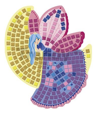 Maxi kreatívna sada Mozaika Víly Mosaics Fairies Atelier Janod 8 listov od 5 rokov J07960