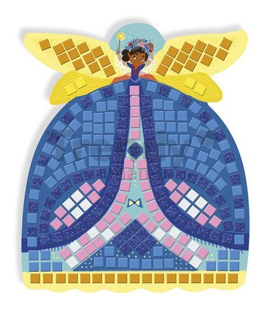 Maxi kreatívna sada Mozaika Víly Mosaics Fairies Atelier Janod 8 listov od 5 rokov J07960