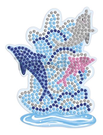 Maxi kreatívna sada Mozaika Delfíny a Morské panny Mosaics Dolphins and Mermaids Atelier Janod 5 obrázkov od 7 rokov J07961