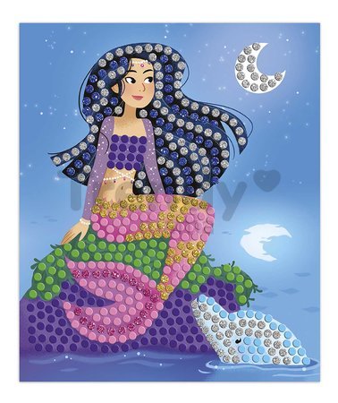 Maxi kreatívna sada Mozaika Delfíny a Morské panny Mosaics Dolphins and Mermaids Atelier Janod 5 obrázkov od 7 rokov J07961
