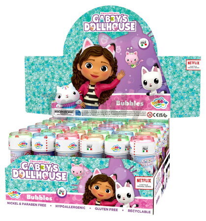 Bublifuk Gabby's dollhouse Bubble World Dulcop hypoalergénny bez niklu a parabénov