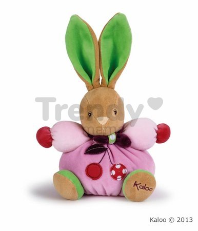Plyšový zajačik Colors-Chubby Rabbit Cherry Kaloo 18 cm v darčekovom balení pre najmenších