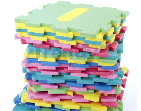 Penové puzzle Lee podložka pre najmenších 6 dielov 62*62*1,3 cm a 12 dielov 32*32*1,3 cm od 0 mes