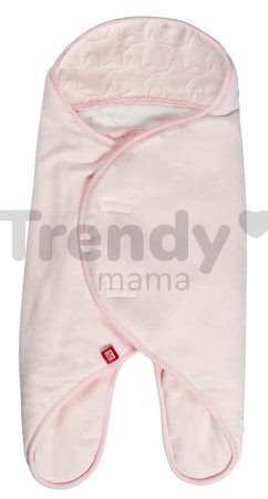 Zavinovačka Babynomade® Coral Fleece Red Castle 0-6 mesiacov dvojvrstvový fleece extra teplá ružová