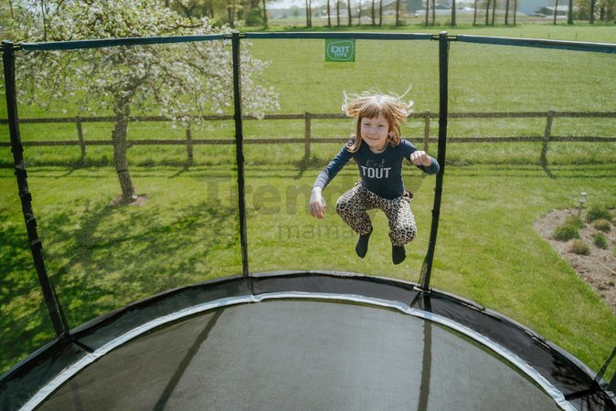 Trampolína s ochrannou sieťou Allure Premium  Exit Toys priemer 427 cm čierna