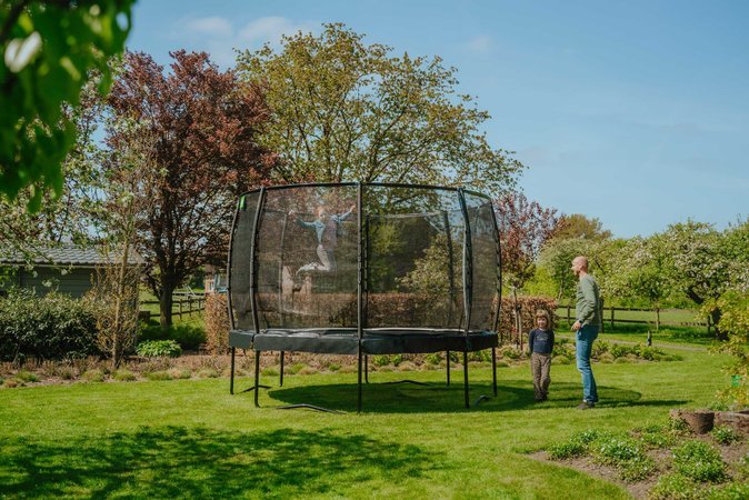 Trampolína s ochrannou sieťou Allure Classic Exit Toys priemer 427 cm čierna