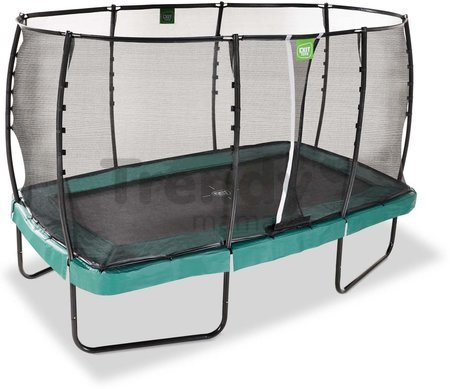 Trampolína s ochrannou sieťou Allure Premium  Exit Toys zelená 214*366 cm