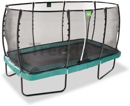 Trampolína s ochrannou sieťou Allure Premium Exit Toys zelená 244*427 cm