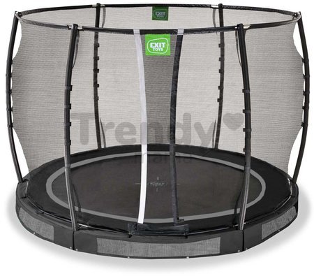 Trampolína s ochrannou sieťou Allure Premium ground Exit Toys prízemná priemer 305 cm čierna