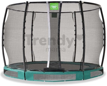Trampolína s ochrannou sieťou Allure Premium ground Exit Toys prízemná priemer 305 cm zelená