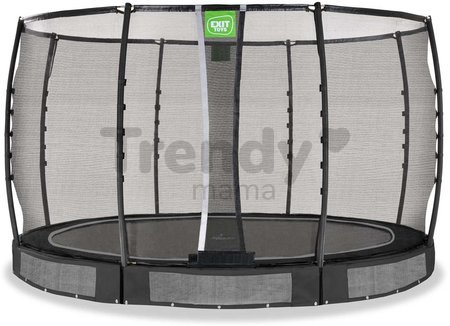 Trampolína s ochrannou sieťou Allure Premium ground Exit Toys prízemná priemer 366 cm čierna