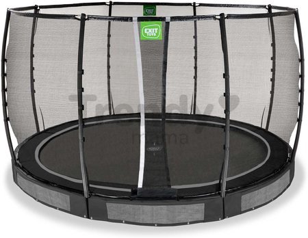 Trampolína s ochrannou sieťou Allure Premium ground Exit Toys prízemná priemer 366 cm čierna