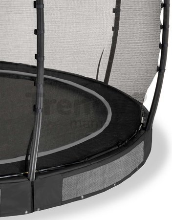 Trampolína s ochrannou sieťou Allure Premium ground Exit Toys prízemná priemer 366 cm čierna