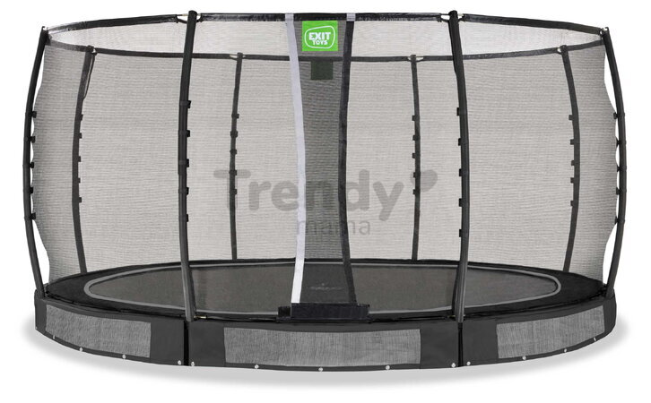 Trampolína s ochrannou sieťou Allure Premium ground Exit Toys prízemná priemer 427 cm čierna ET08651410