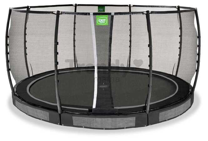 Trampolína s ochrannou sieťou Allure Premium ground Exit Toys prízemná priemer 427 cm čierna ET08651410