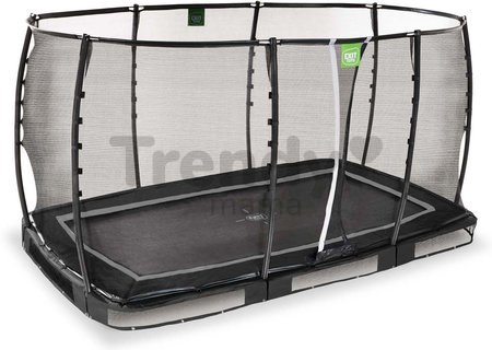 Trampolína s ochrannou sieťou Allure Premium ground Exit Toys prízemná 214*366 cm čierna