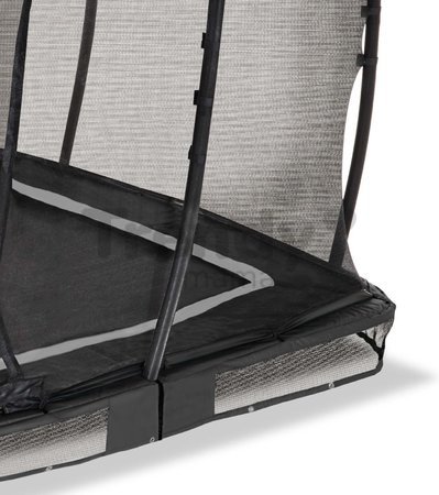 Trampolína s ochrannou sieťou Allure Premium ground Exit Toys prízemná 214*366 cm čierna