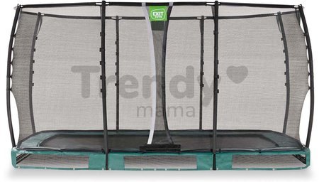 Trampolína s ochrannou sieťou Allure Premium ground Exit Toys prízemná 214*366 cm zelená
