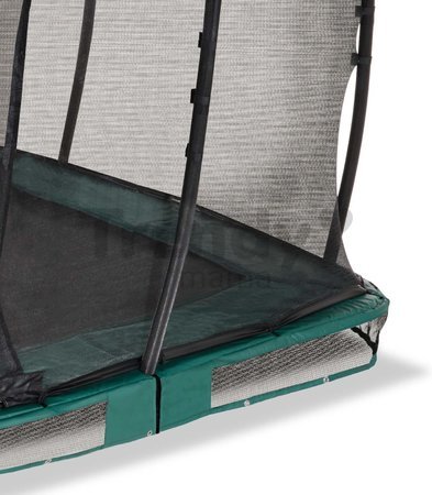Trampolína s ochrannou sieťou Allure Premium ground Exit Toys prízemná 214*366 cm zelená