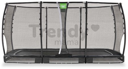 Trampolína s ochrannou sieťou Allure Premium  ground Exit Toys prízemná 244*427 cm čierna
