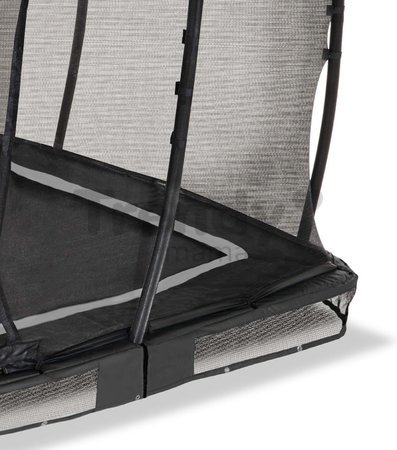 Trampolína s ochrannou sieťou Allure Premium  ground Exit Toys prízemná 244*427 cm čierna