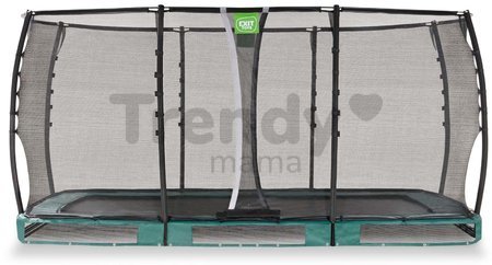 Trampolína s ochrannou sieťou Allure Premium ground Exit Toys prízemná 244*427 cm zelená