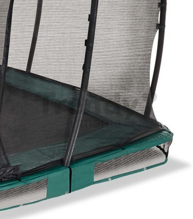 Trampolína s ochrannou sieťou Allure Premium ground Exit Toys prízemná 244*427 cm zelená