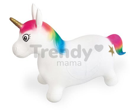 Jednorožec na skákanie Unicorn Ride on Mondo gumený biely