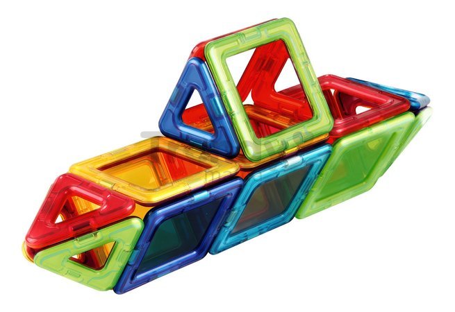 Stavebnica magnetická Základná Windows Plus 3D Magformers 20 dielov so 6 okienkami