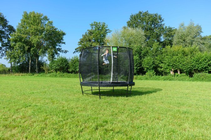 Trampolína s ochrannou sieťou Lotus Classic Exit Toys priemer 305 cm čierna