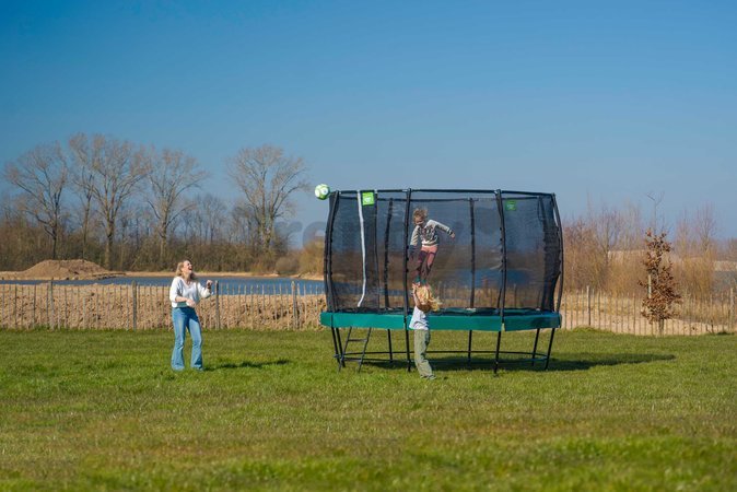 Trampolína s ochrannou sieťou Lotus Premium Exit Toys priemer 366 cm zelená