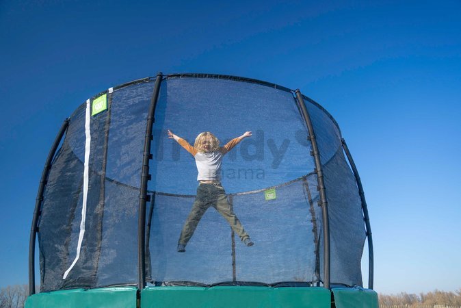 Trampolína s ochrannou sieťou Lotus Premium Exit Toys priemer 366 cm zelená