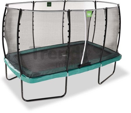 Trampolína s ochrannou sieťou Allure Classic Exit Toys zelená 214*366 cm
