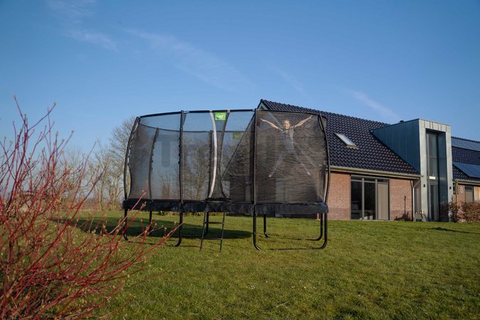 Trampolína s ochrannou sieťou Allure Premium Exit Toys čierna 244*427 cm