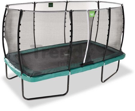 Trampolína s ochrannou sieťou Allure Classic Exit Toys zelená 244*427 cm