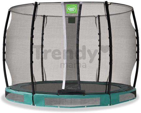 Trampolína s ochrannou sieťou Allure Classic ground Exit Toys prízemná priemer 305 cm zelená