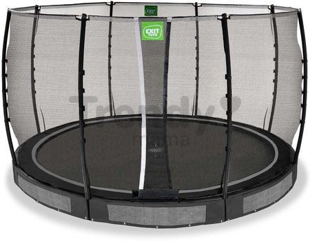 Trampolína s ochrannou sieťou Allure Classic ground Exit Toys prízemná priemer 366 cm čierna