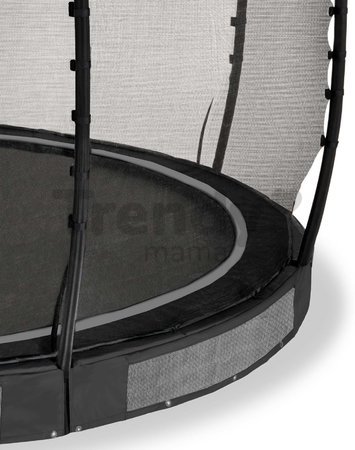 Trampolína s ochrannou sieťou Allure Classic ground Exit Toys prízemná priemer 366 cm čierna