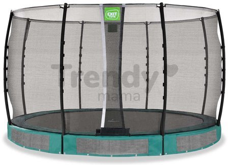 Trampolína s ochrannou sieťou Allure Classic ground Exit Toys prízemná priemer 366 cm zelená
