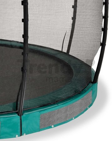 Trampolína s ochrannou sieťou Allure Classic ground Exit Toys prízemná priemer 427 cm zelená