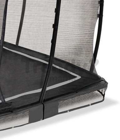 Trampolína s ochrannou sieťou Allure Classic ground Exit Toys prízemná 214*366 cm čierna