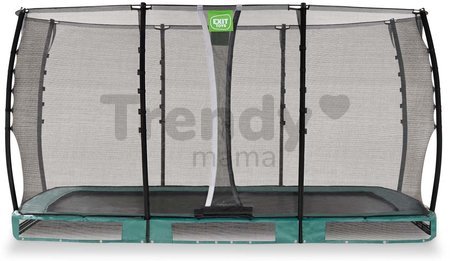 Trampolína s ochrannou sieťou Allure Classic ground Exit Toys prízemná 214*366 cm zelená