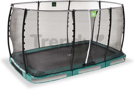 Trampolína s ochrannou sieťou Allure Classic ground Exit Toys prízemná 214*366 cm zelená