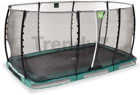 Trampolína s ochrannou sieťou Allure Classic ground Exit Toys prízemná 244*427 cm čierna