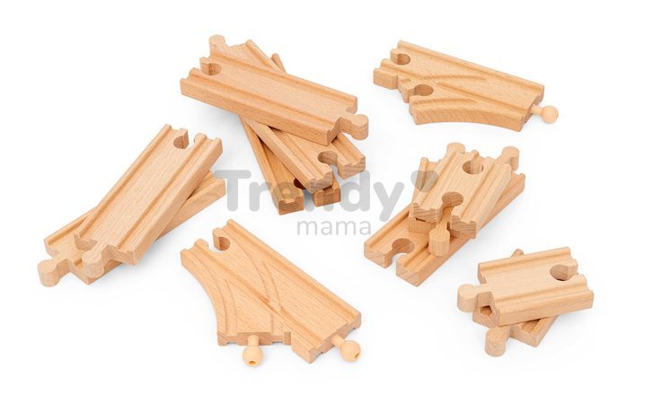 Drevené koľajnice Štartovacia sada Starter Strack Pack BRIO 12 dielov od 3 rokov BRIO0998