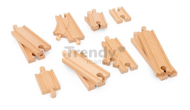 Drevené koľajnice Štartovacia sada Starter Strack Pack BRIO 12 dielov od 3 rokov BRIO0998