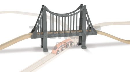 Náhradné diely k vláčikodráhe Train Suspension Bridge Tracks Eichhorn most s koľajnicami 3 diely 70 cm dĺžka